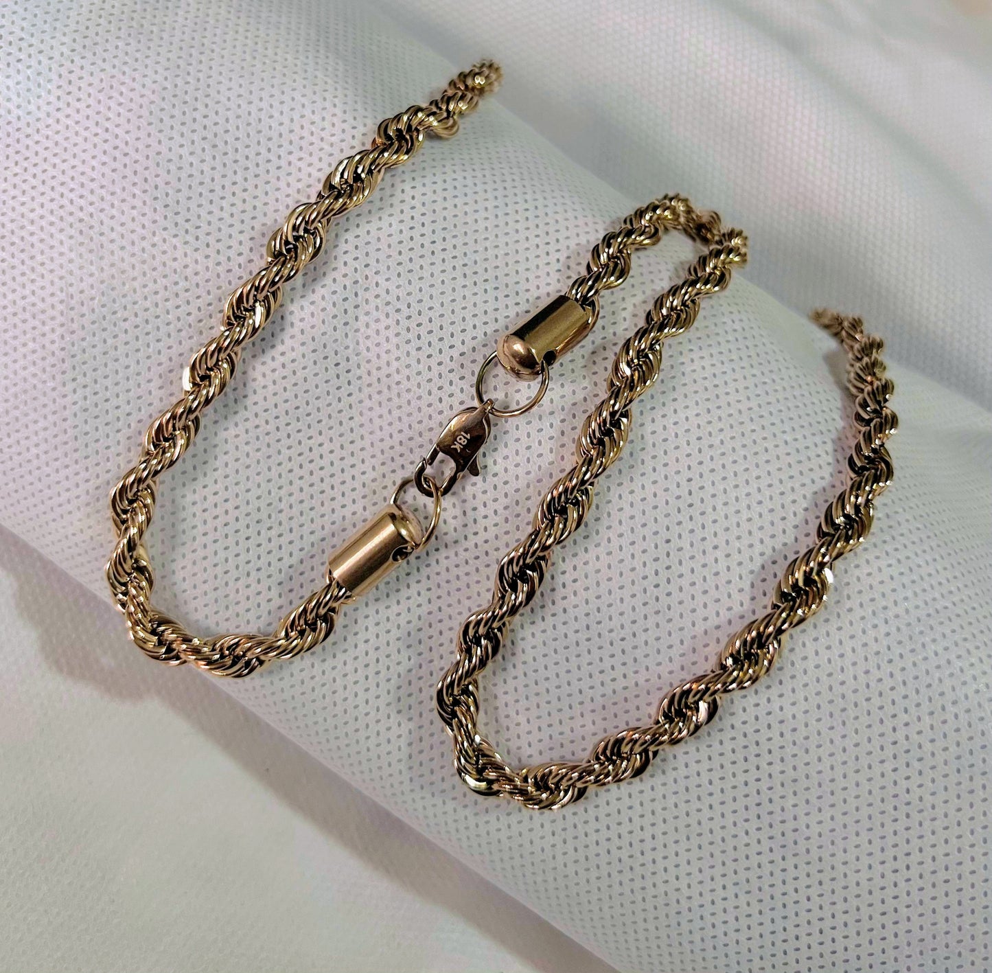 Cadena Lazo Rosa Hombre