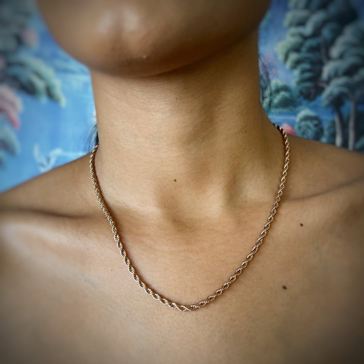 Cadena Lazo Rosa Mujer